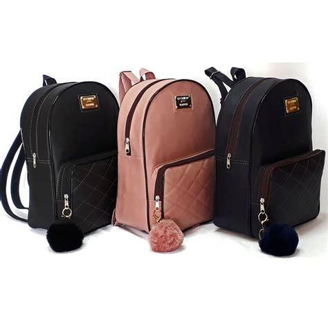 mochilas femininas de couro ou sintetico